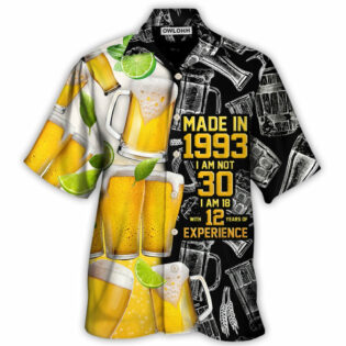 Beer Drinking Beer So Cool Made In 1993 - Hawaiian Shirt - Owl Ohh - Owl Ohh