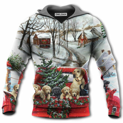 Christmas Dog Come Home In Truck - Hoodie - Owl Ohh - Owl Ohh