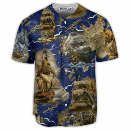 Pirate Amazing Pirate Ship - Baseball Jersey - Owl Ohh