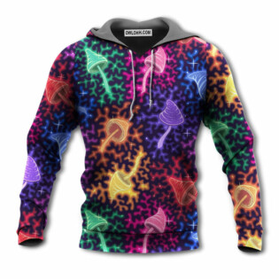 Mushroom Galaxy Rainbow Colorful Bright - Hoodie - Owl Ohh - Owl Ohh