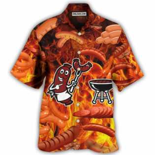 Food Sausage Once You Put My Meat - Hawaiian Shirt - Owl Ohh - Owl Ohh