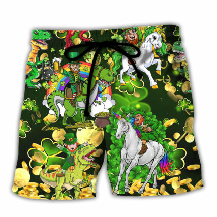Irish Horse Saint Patrick Beer Brothers - Beach Short - Owl Ohh - Owl Ohh