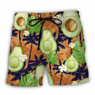 Avocado Tropical Flowers Vibe - Beach Short - Owl Ohh - Owl Ohh