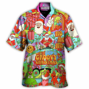 Christmas Hippie Santa Bus Peace - Hawaiian Shirt - Owl Ohh for men and women, kids - Owl Ohh