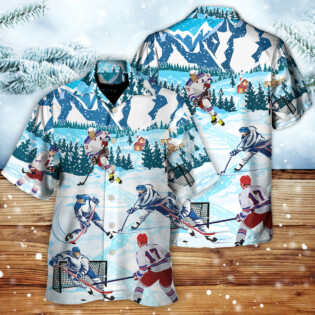 Ice Hockey Lover Cool Sport - Hawaiian Shirt - Owl Ohh - Owl Ohh