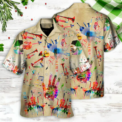Music Instrument Style - Hawaiian Shirt - Owl Ohh - Owl Ohh