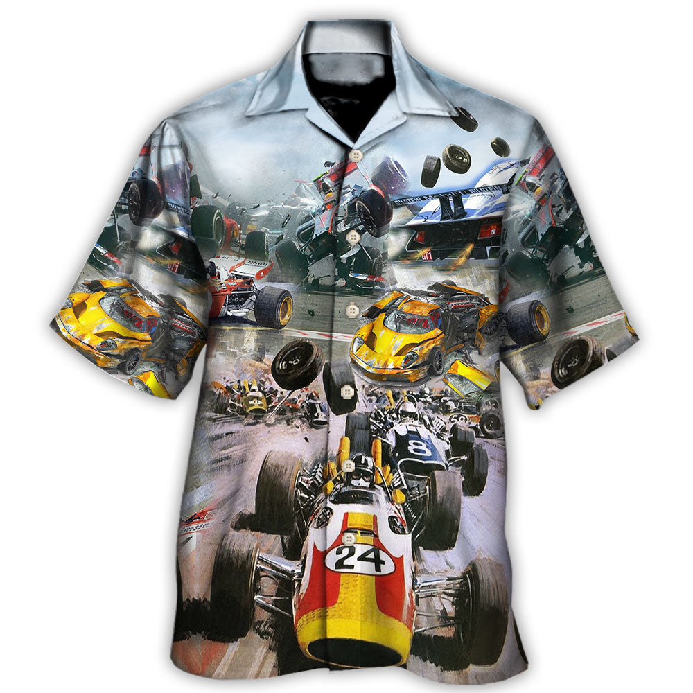Formula One Car Racing Fast Style - Hawaiian Shirt - Owl Ohh - Owl Ohh
