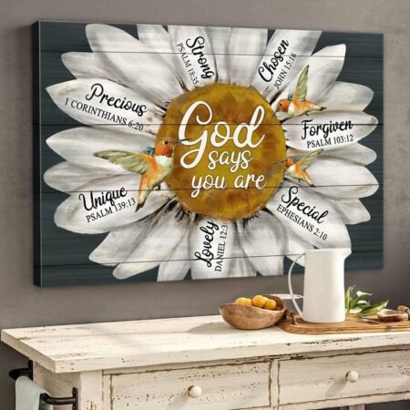 God Say You Are Unique - Horizontal Poster - Owl Ohh - Owl Ohh