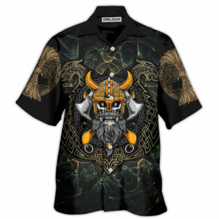 Viking Skull King Darkness - Hawaiian Shirt - Owl Ohh - Owl Ohh