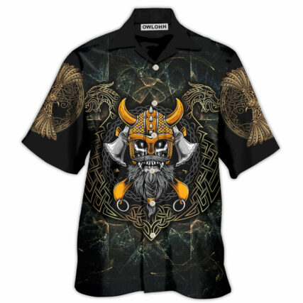 Viking Skull King Darkness - Hawaiian Shirt - Owl Ohh - Owl Ohh