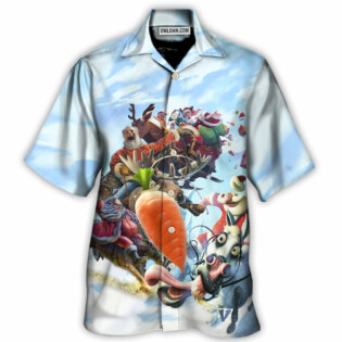 Christmas Santa Happy Funny Christmas - Hawaiian Shirt - Owl Ohh - Owl Ohh