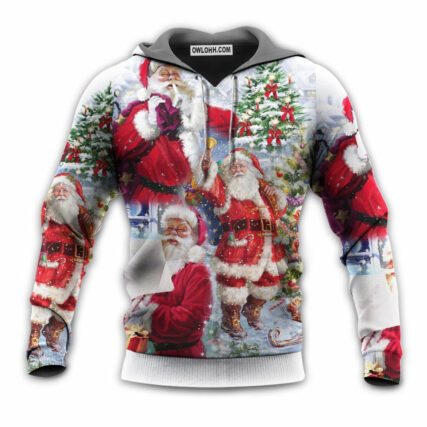 Christmas Santa Claus Is Coming To Town - Hoodie - Owl Ohh - Owl Ohh