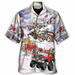 Christmas Car Run Xmas Hohoho - Hawaiian Shirt - Owl Ohh - Owl Ohh