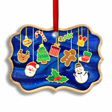 Christmas Santa Merry Xmas And Happy New Year - Horizonal Ornament - Owl Ohh - Owl Ohh