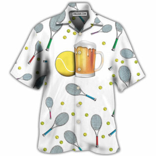 Beer I Like Beer And Tennis And Maybe 3 People - Hawaiian Shirt - Owl Ohh - Owl Ohh