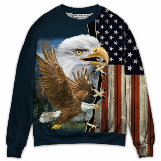 America Eagle Wildlife Faith - Sweater - Ugly Christmas Sweaters - Owl Ohh - Owl Ohh