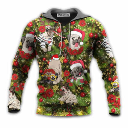 Christmas Have Yourself A Merry Little Pugmas - Hoodie - Owl Ohh - Owl Ohh