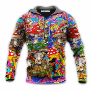 Hippie Mushroom Happy Together - Hoodie - Owl Ohh - Owl Ohh
