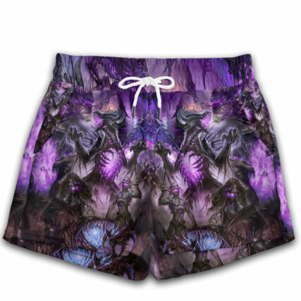 Skull Dragon Love Life - Women's Casual Shorts - Owl Ohh - Owl Ohh