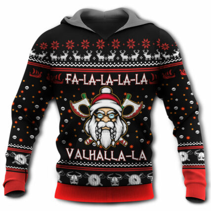 Viking Valhalla White And Red - Hoodie - Owl Ohh - Owl Ohh
