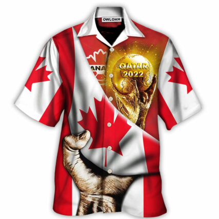 World Cup Qatar 2022 Canada Will Be The Champion Flag Vintage - Hawaiian Shirt - Owl Ohh - Owl Ohh