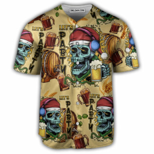 Skull Merry Xmas - Baseball Jersey - Owl Ohh - Owl Ohh