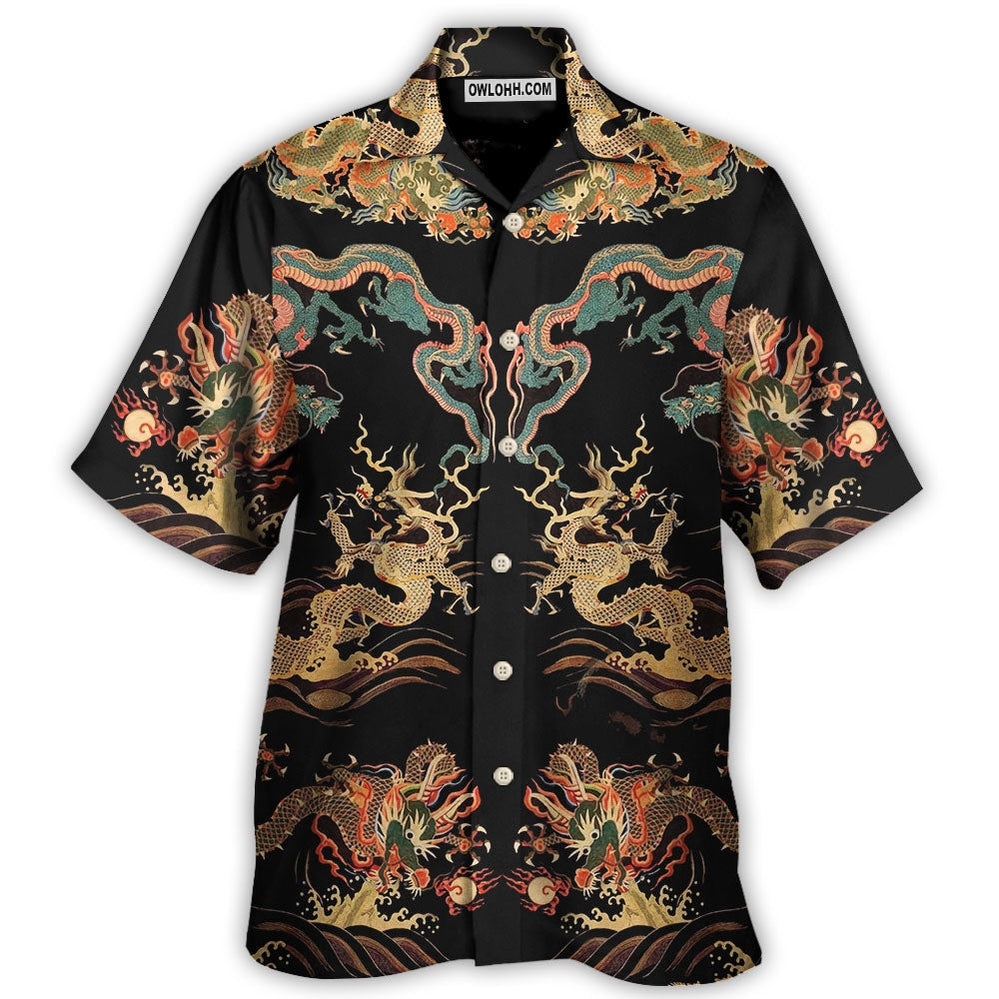 Dragon Chinese Dragon Royal - Hawaiian Shirt - Owl Ohh - Owl Ohh
