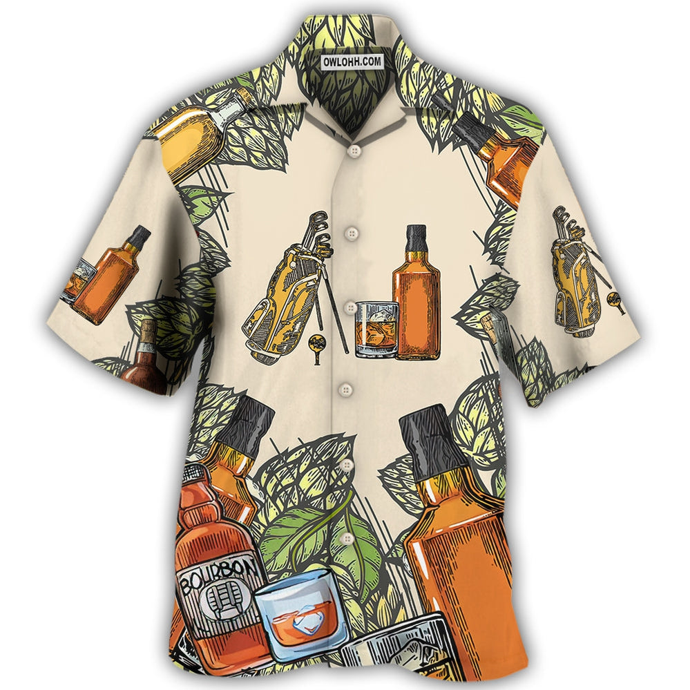 Golf And Bourbon I Like - Hawaiian Shirt - Owl Ohh - Owl Ohh