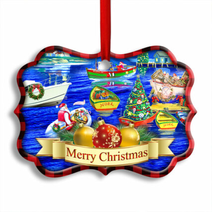 Christmas We Wish You A Merry Christmas - Horizonal Ornament - Owl Ohh - Owl Ohh