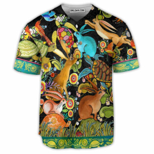 Turtle And Rabbit Slow And Steady Wins The Race - Baseball Jersey - Owl Ohh - Owl Ohh