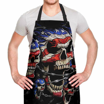 Skull Love America Forever - Adjustable Apron - Owl Ohh - Owl Ohh