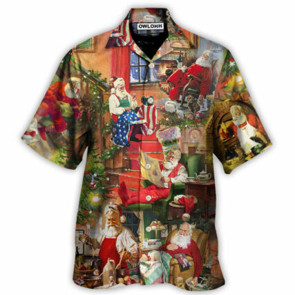 Christmas Santa Claus In Daily Life - Hawaiian Shirt - Owl Ohh - Owl Ohh