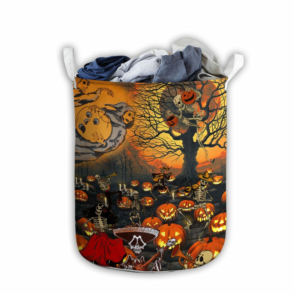 Skull Halloween Skull Darkness - Laundry Basket - Owl Ohh - Owl Ohh