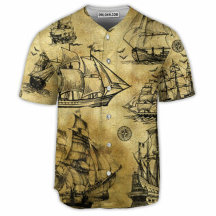 Sailing I Plan To Go Sailing Vintage Sail - Baseball Jersey - Owl Ohh - Owl Ohh