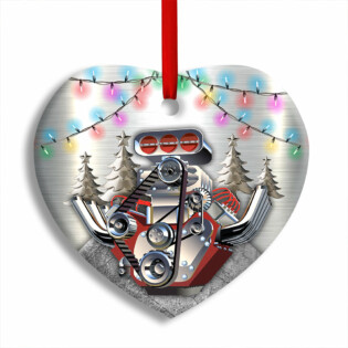 Hot Rod Christmas Metal Christmas Tree And Colorful Light - Heart Ornament - Owl Ohh - Owl Ohh