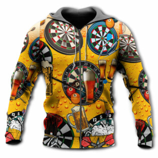 Dart And Beer Love Life Stle - Hoodie - Owl Ohh - Owl Ohh