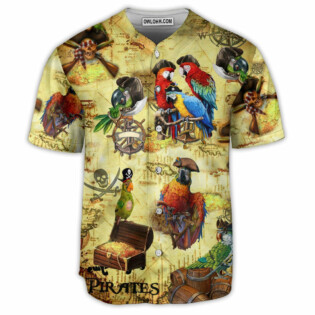 Pirate Parrot Amazing Pirate Parrots - Baseball Jersey - Owl Ohh