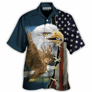 America Eagle Wildlife Faith - Hawaiian Shirt - Owl Ohh - Owl Ohh