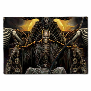 Skull Grim Reaper Dark - Doormat - Owl Ohh - Owl Ohh