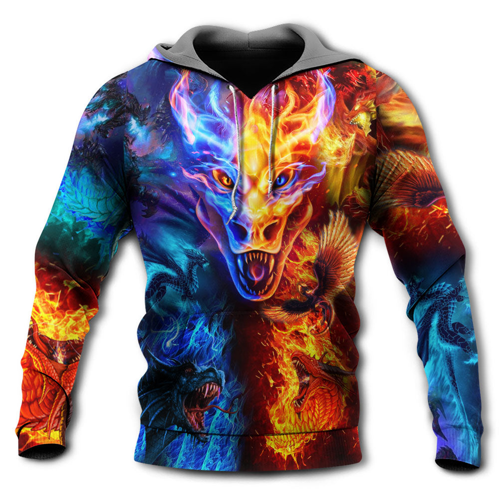 Dragon Fire and Water Strong - Hoodie - Owl Ohh - Owl Ohh