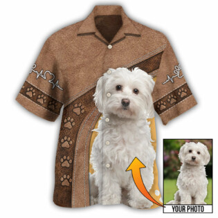 Dog Paw Various Style Custom Photo Personalized - Hawaiian Shirt - Owl Ohh - Owl Ohh