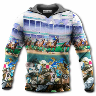 Horse Racing We Love Amazing Vibe - Hoodie - Owl Ohh - Owl Ohh