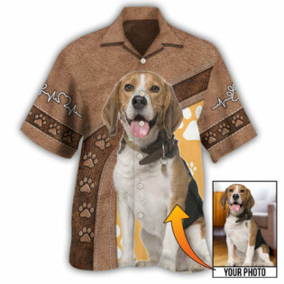 Dog Paw My Lovely Dog Classic Custom Photo Personalized - Hawaiian Shirt - Owl Ohh - Owl Ohh