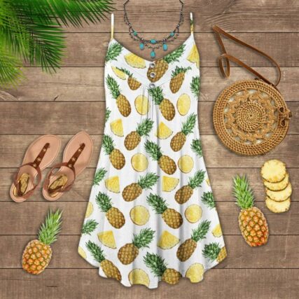 Fruit Pineapple Tropical Vibes Love Summer - Summer Dress - Owl Ohh - Owl Ohh