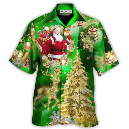 Christmas Tree Green Style - Hawaiian Shirt - Owl Ohh - Owl Ohh