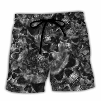 Skull Life's True Face Is The Skull - Beach Short - Owl Ohh - Owl Ohh