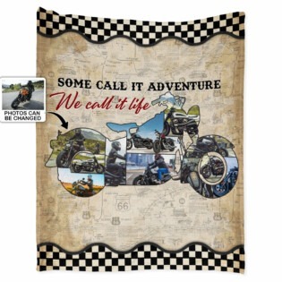 Motorcycle If You Want To Be Happy For A Lifetime Ride A Motorcycle - Flannel Blanket - Personalized Photo Gifts, Custom Photo Gifts, Personalized Gifts Ideas - Owl Ohh