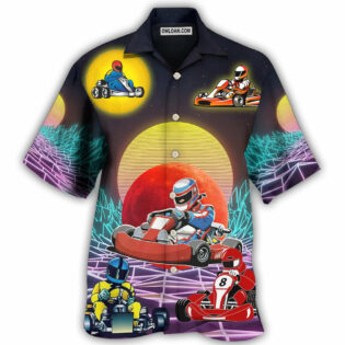 Kart Racing To The Universe - Hawaiian Shirt - Owl Ohh - Owl Ohh
