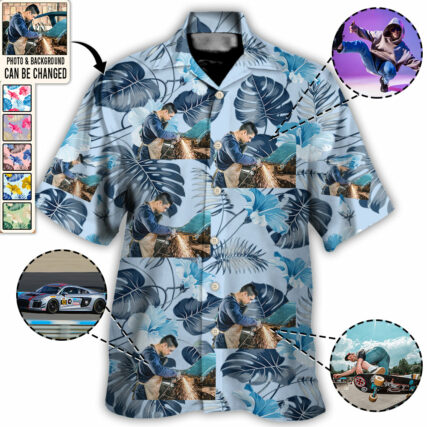 Whatever You Want Tropical Custom Photo - Hawaiian Shirt - Personalized Photo Gifts-Owl Ohh