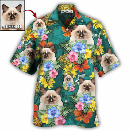 Cat Tropical Various Style Custom Photo - Hawaiian Shirt - Owl Ohh - Owl Ohh
